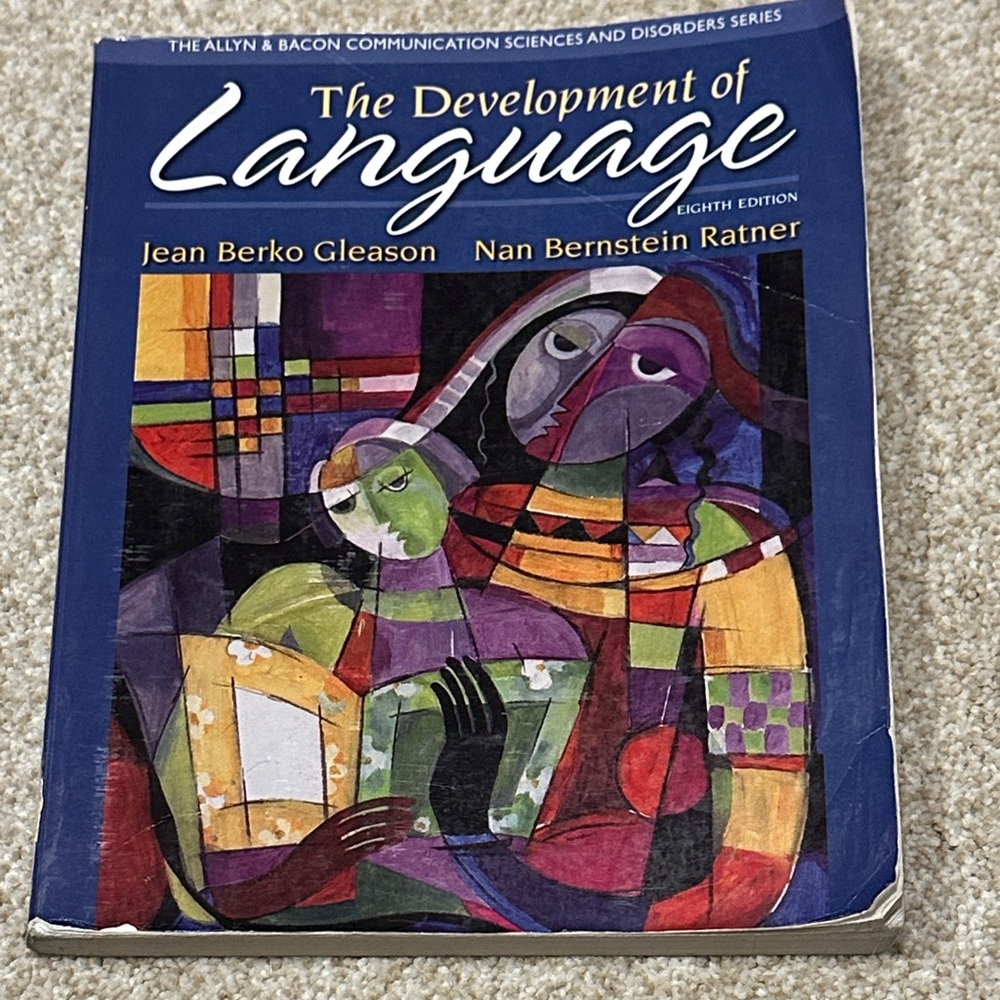 The Development of Language 8th Ed. Paperback by Gleason and Ratner CSD Textbook
